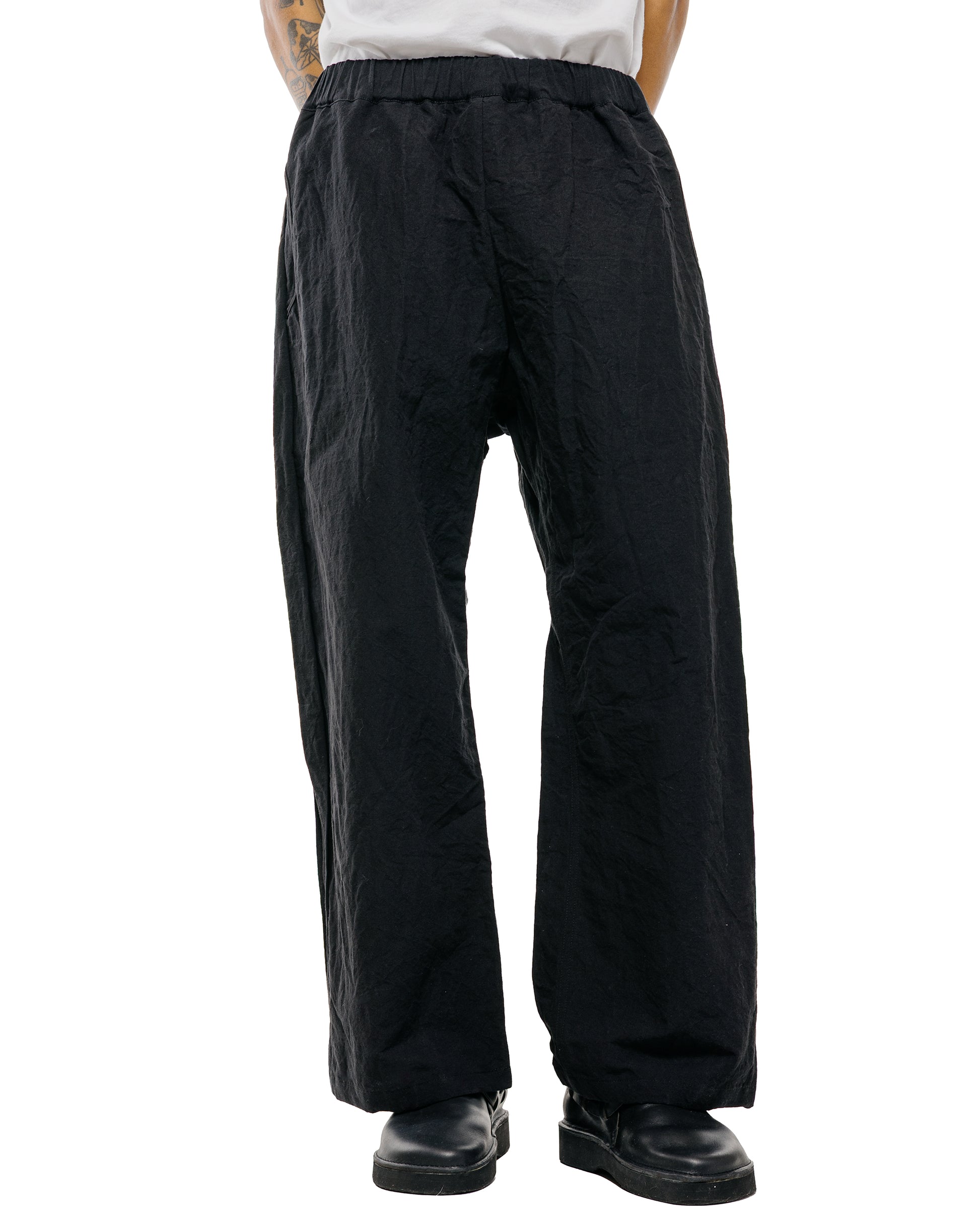 lost & found MAN-TLE MAN-TLE R20P5 'Solid Pant' Black Linen