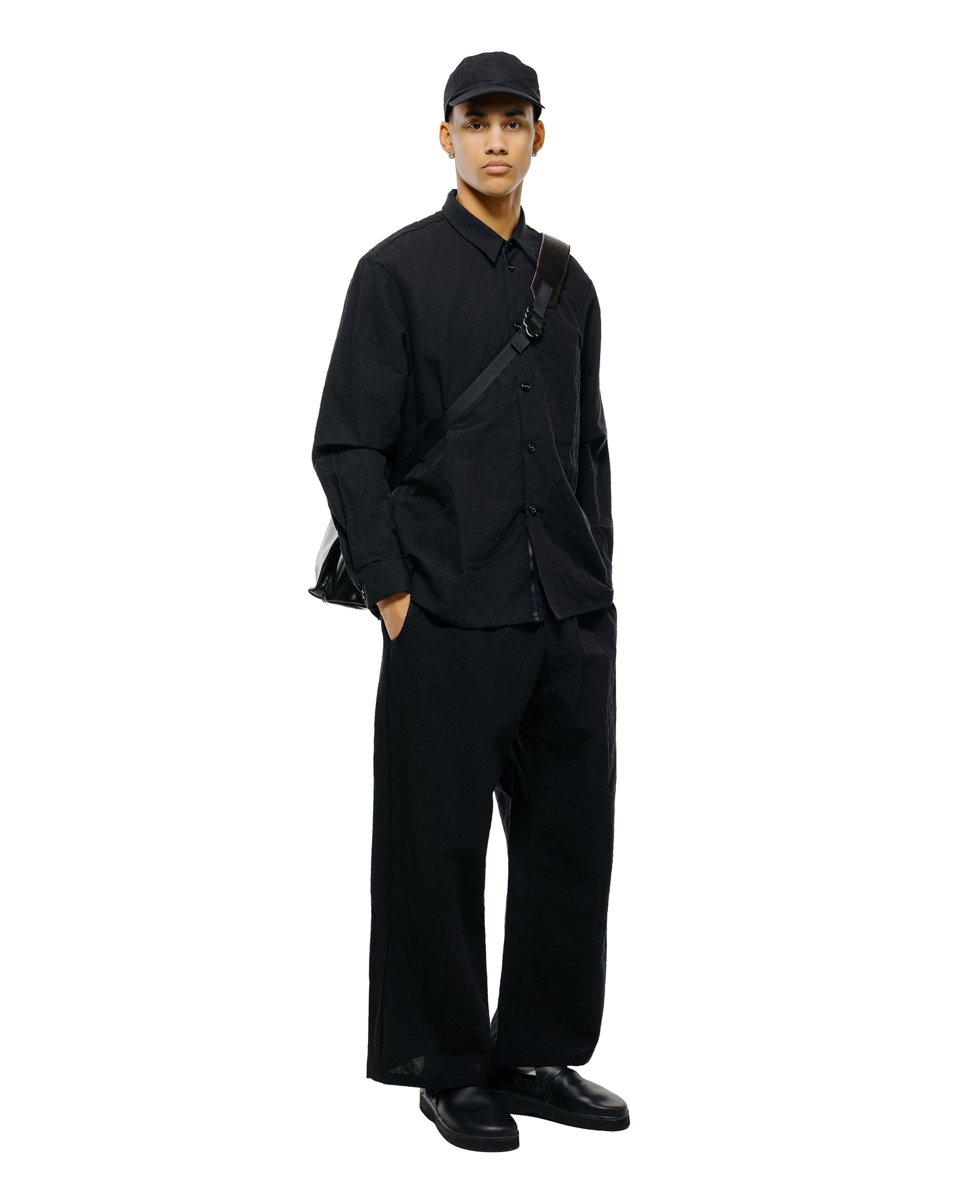 lost & found MAN-TLE MAN-TLE R20P5 'Solid Pant' Black Linen