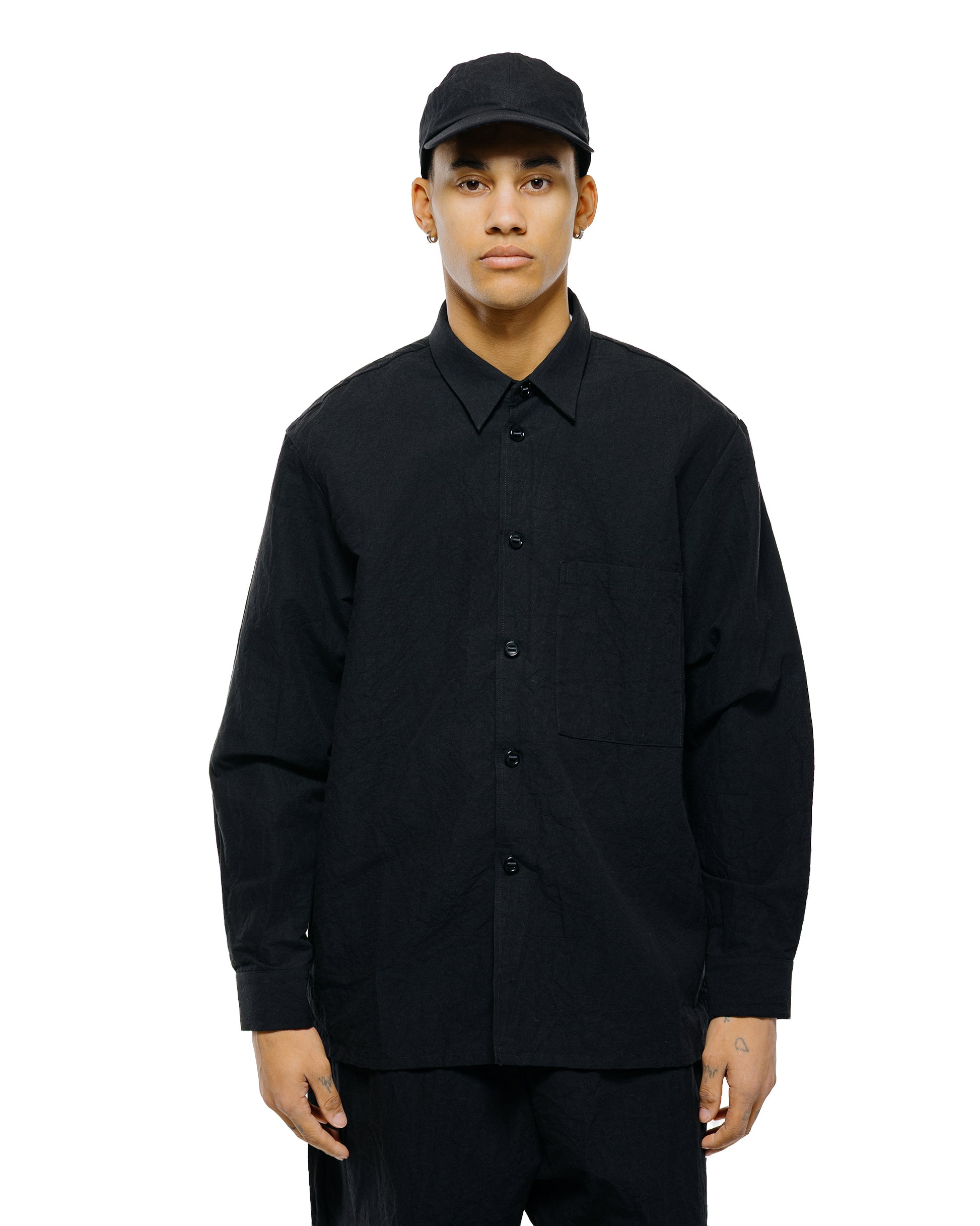 lost & found MAN-TLE MAN-TLE R20S1 'New Shirt' Black Linen