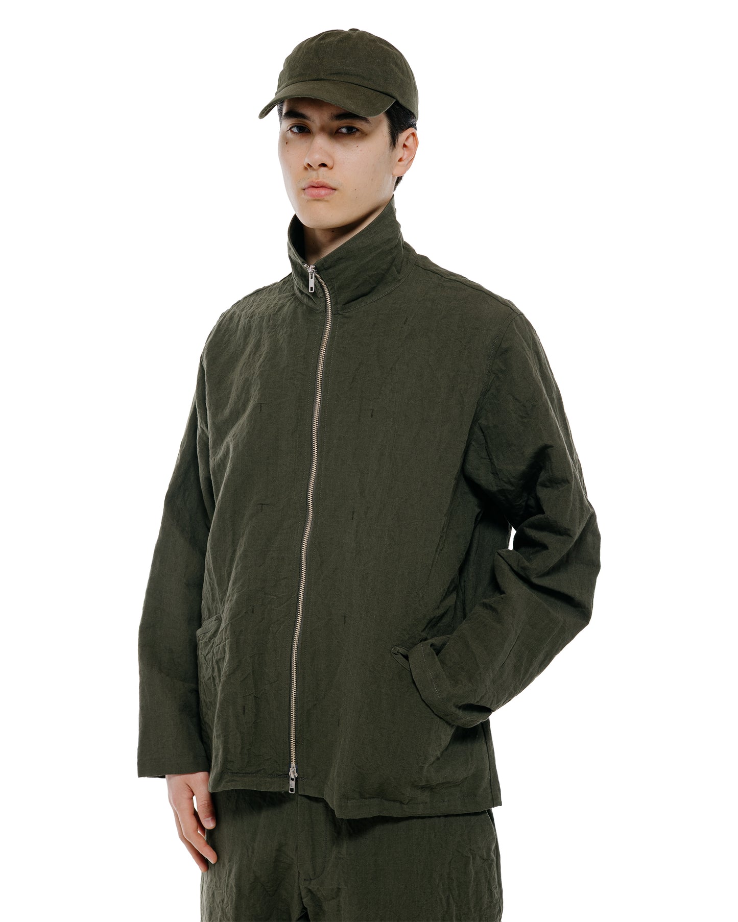 lost & found MAN-TLE MAN-TLE R20S3 'Track Shirt' Woodland Linen