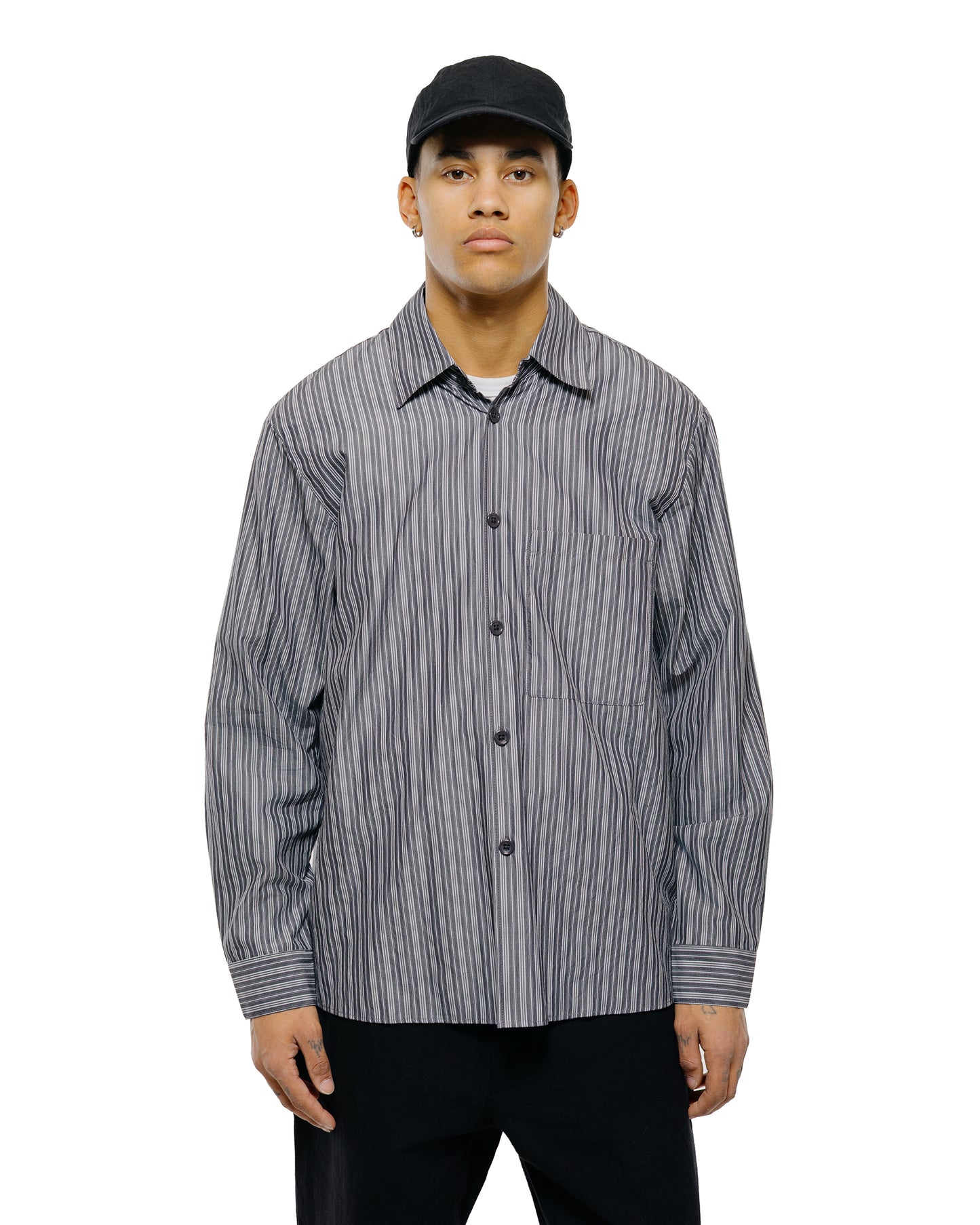 lost & found MAN-TLE MAN-TLE R20S4 'OD Shirt' Monotone Plot