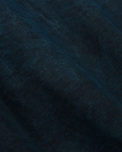 lost & found MAN-TLE MAN-TLE R20S5 'Shop Shirt' Sumi Indigo Hemp Cloth