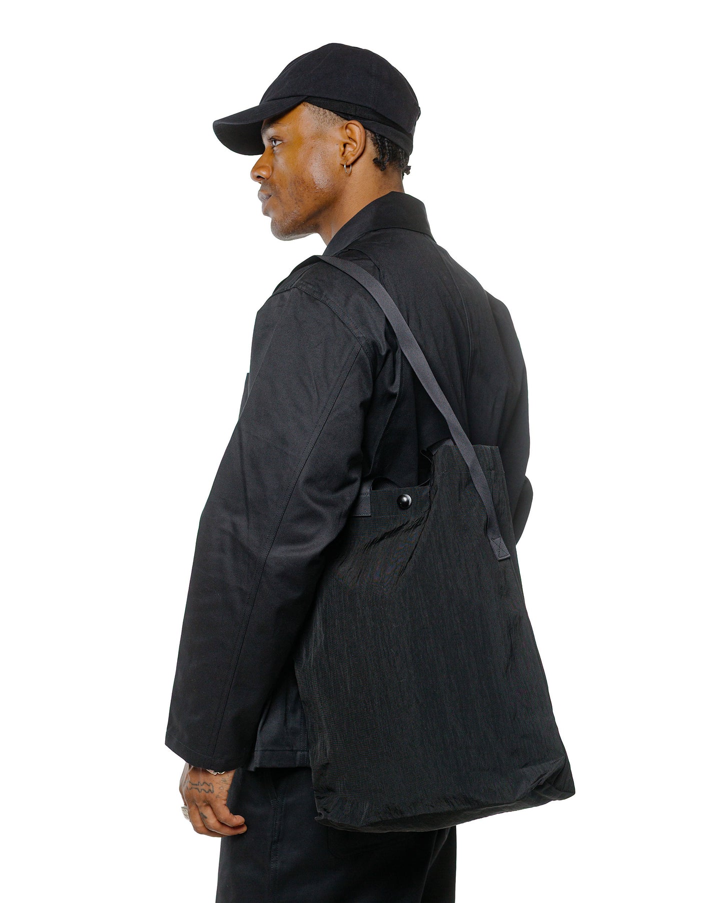lost & found MAN-TLE MAN-TLE R0B1 'Multi Handle Tote' Black Nylon
