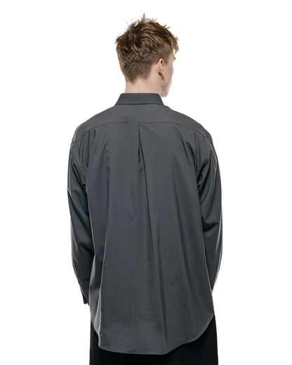 lost & found MARKAWARE MARKAWARE Comfort Fit Shirt Organic Wool 2/80 Tropical Charcoal