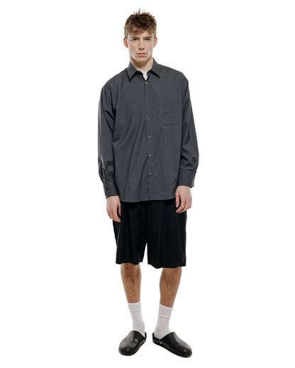 lost & found MARKAWARE MARKAWARE Comfort Fit Shirt Organic Wool 2/80 Tropical Charcoal