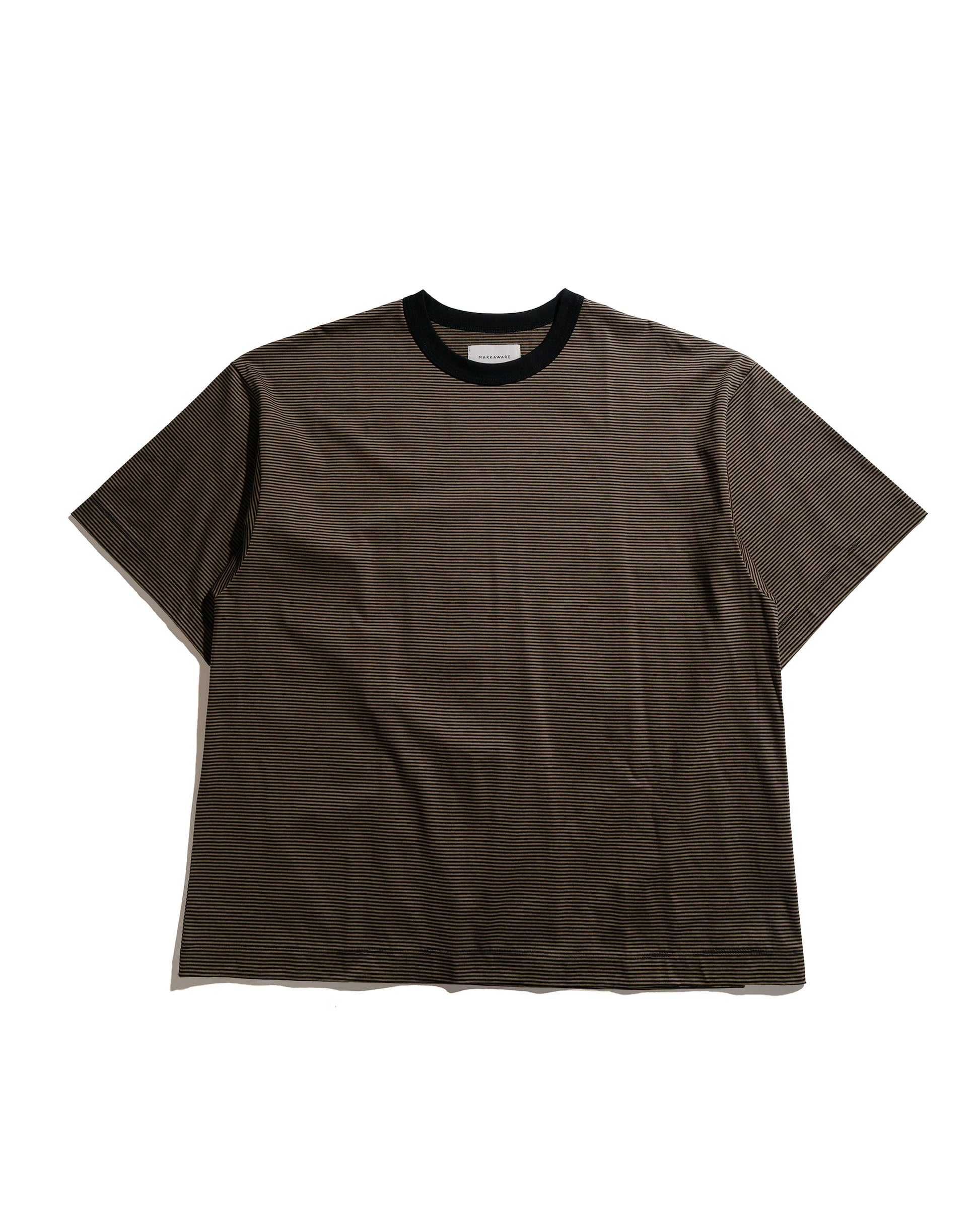 lost & found MARKAWARE MARKAWARE Comfort Fit Tee Organic Supima Border Olive