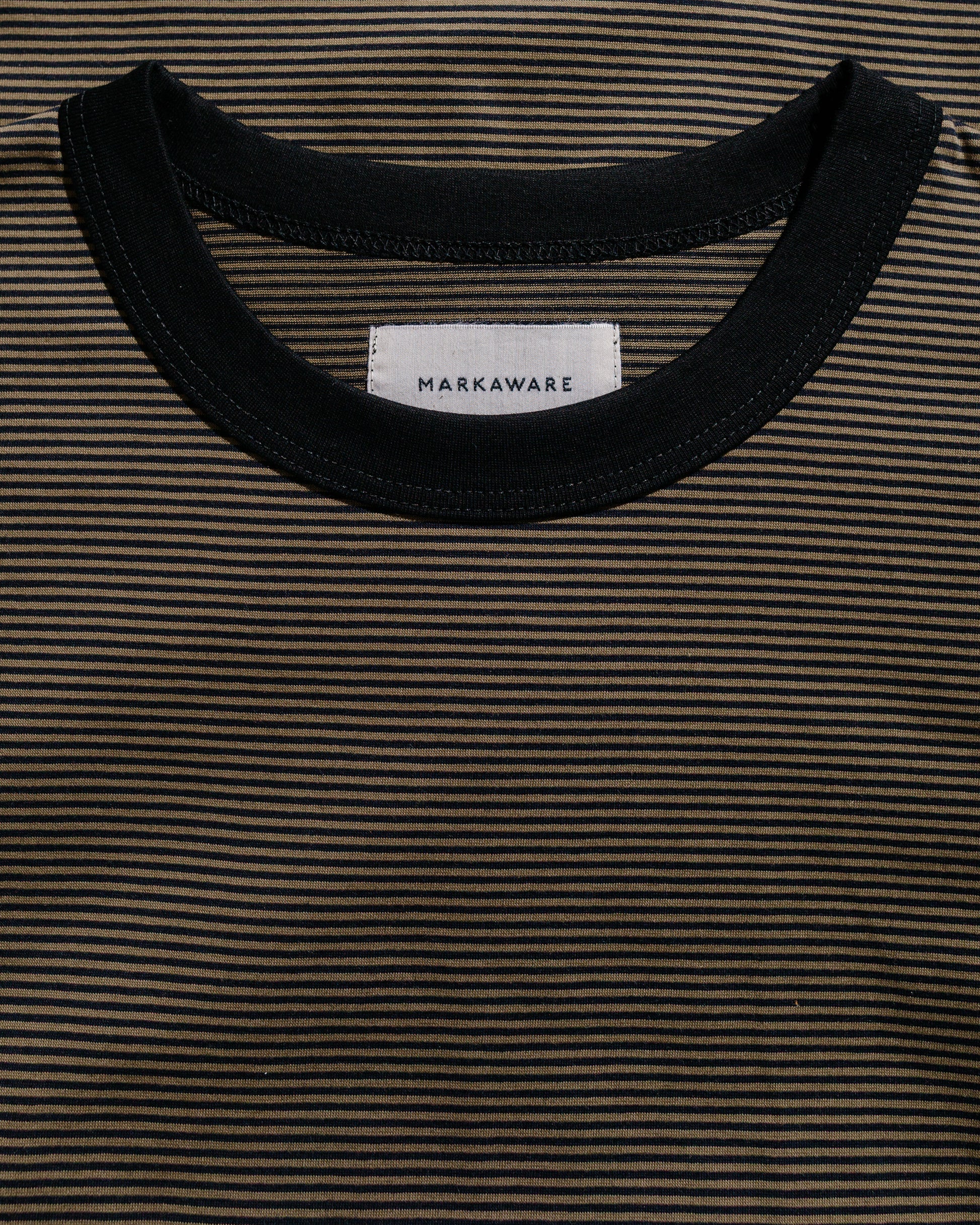 lost & found MARKAWARE MARKAWARE Comfort Fit Tee Organic Supima Border Olive