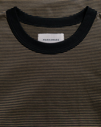 lost & found MARKAWARE MARKAWARE Comfort Fit Tee Organic Supima Border Olive