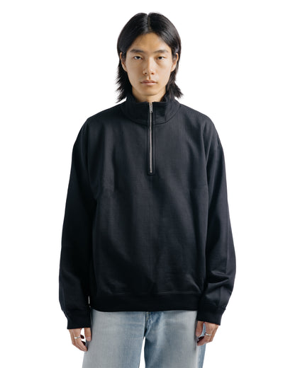 MARKAWARE Comfort Half Zip Organic Cotton Heavy Fleece Black