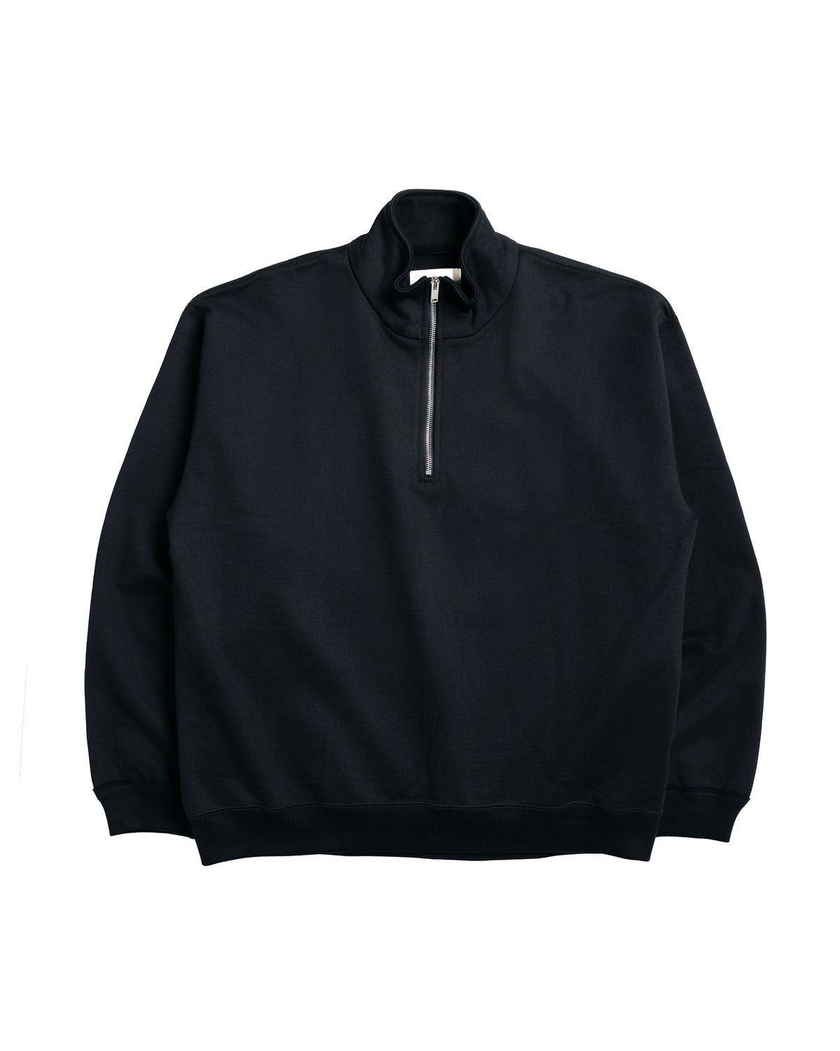 MARKAWARE Comfort Half Zip Organic Cotton Heavy Fleece Black
