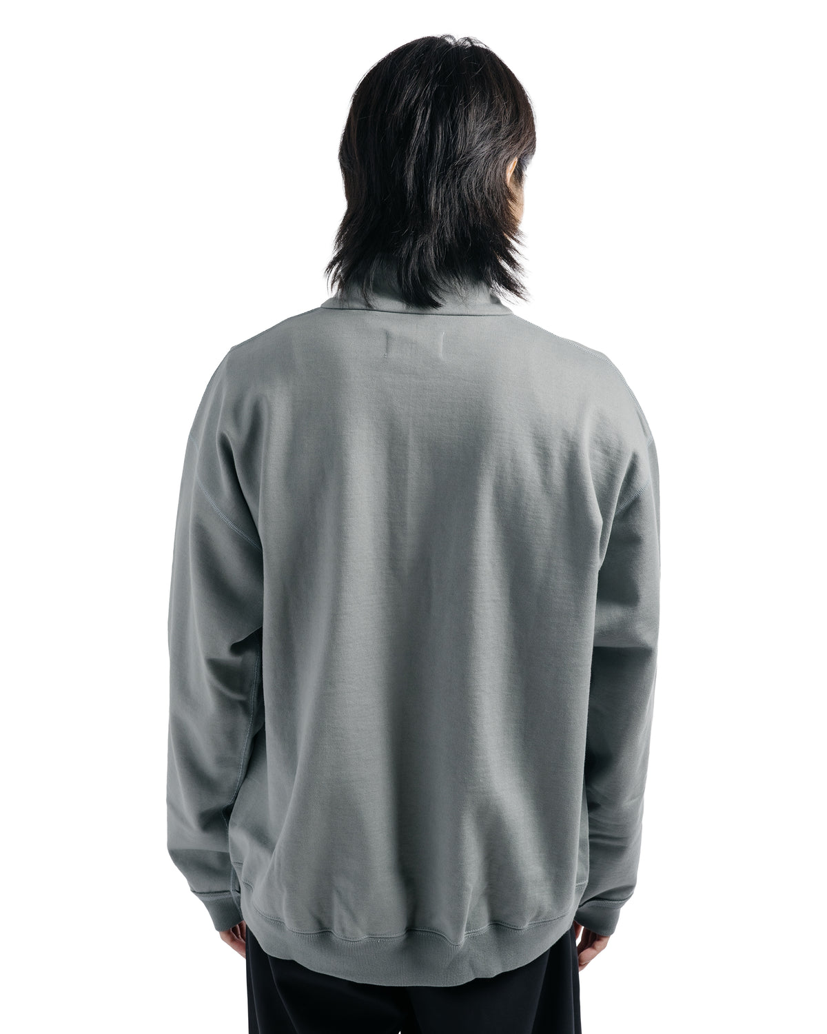 MARKAWARE Comfort Half Zip Organic Cotton Heavy Fleece Sage Green