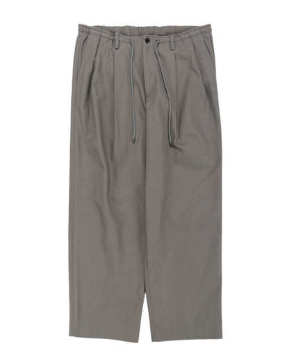 lost & found MARKAWARE MARKAWARE Double Pleated Easy Trousers Organic Cotton Survival Cloth Gray