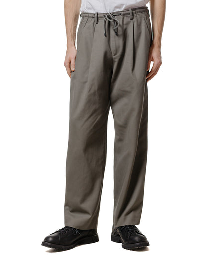 lost & found MARKAWARE MARKAWARE Double Pleated Easy Trousers Organic Cotton Survival Cloth Gray