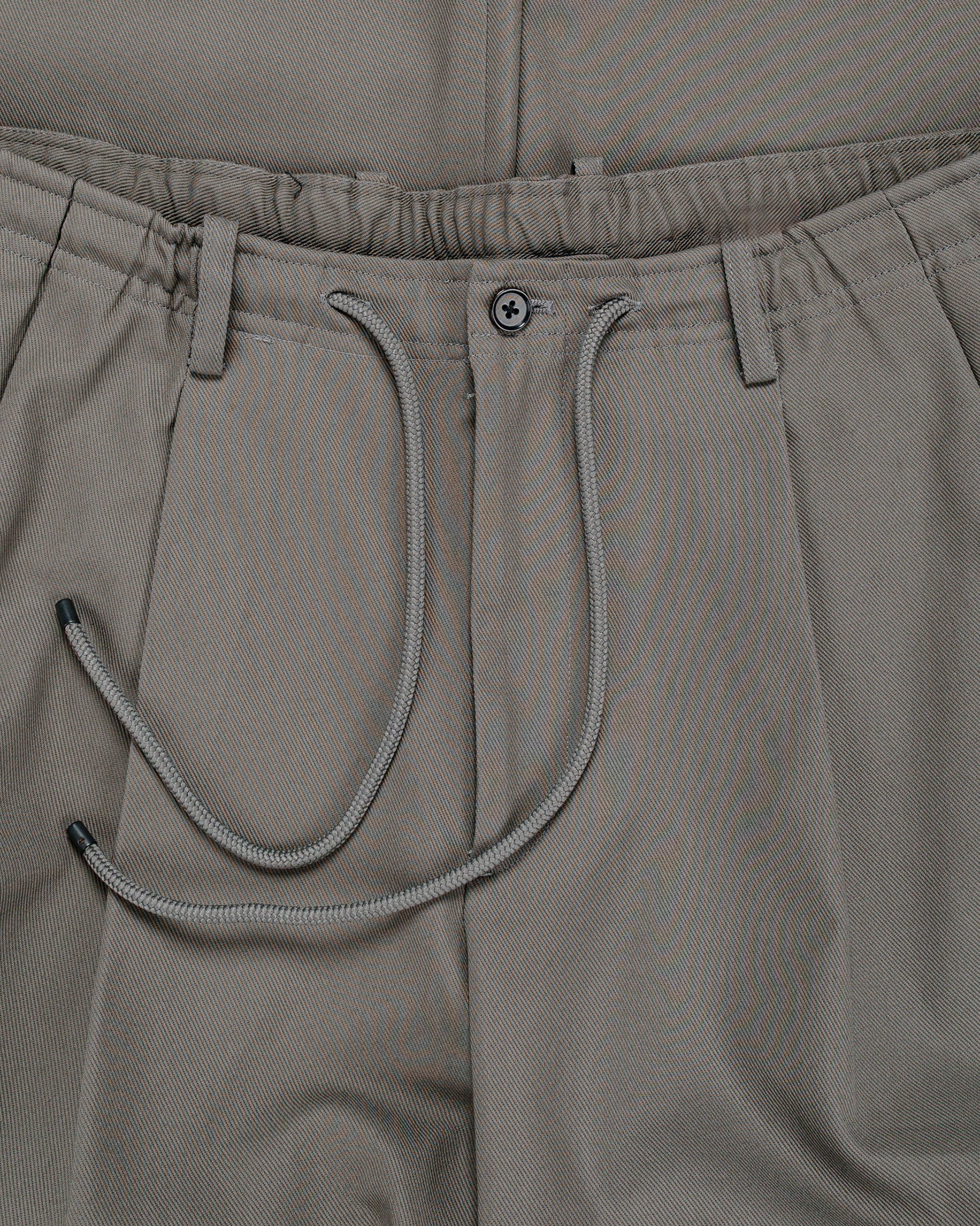lost & found MARKAWARE MARKAWARE Double Pleated Easy Trousers Organic Cotton Survival Cloth Gray