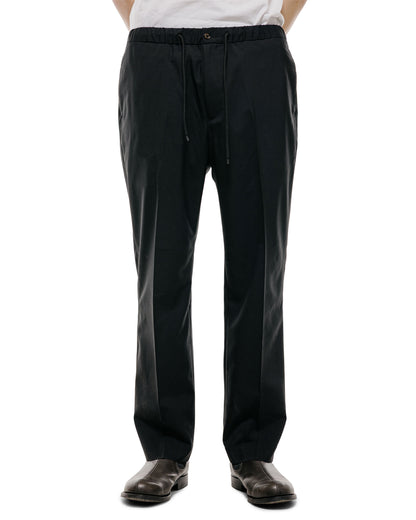 lost & found MARKAWARE MARKAWARE Flat Tapered Easy Trousers Organic Wool 2/80 Tropical Black