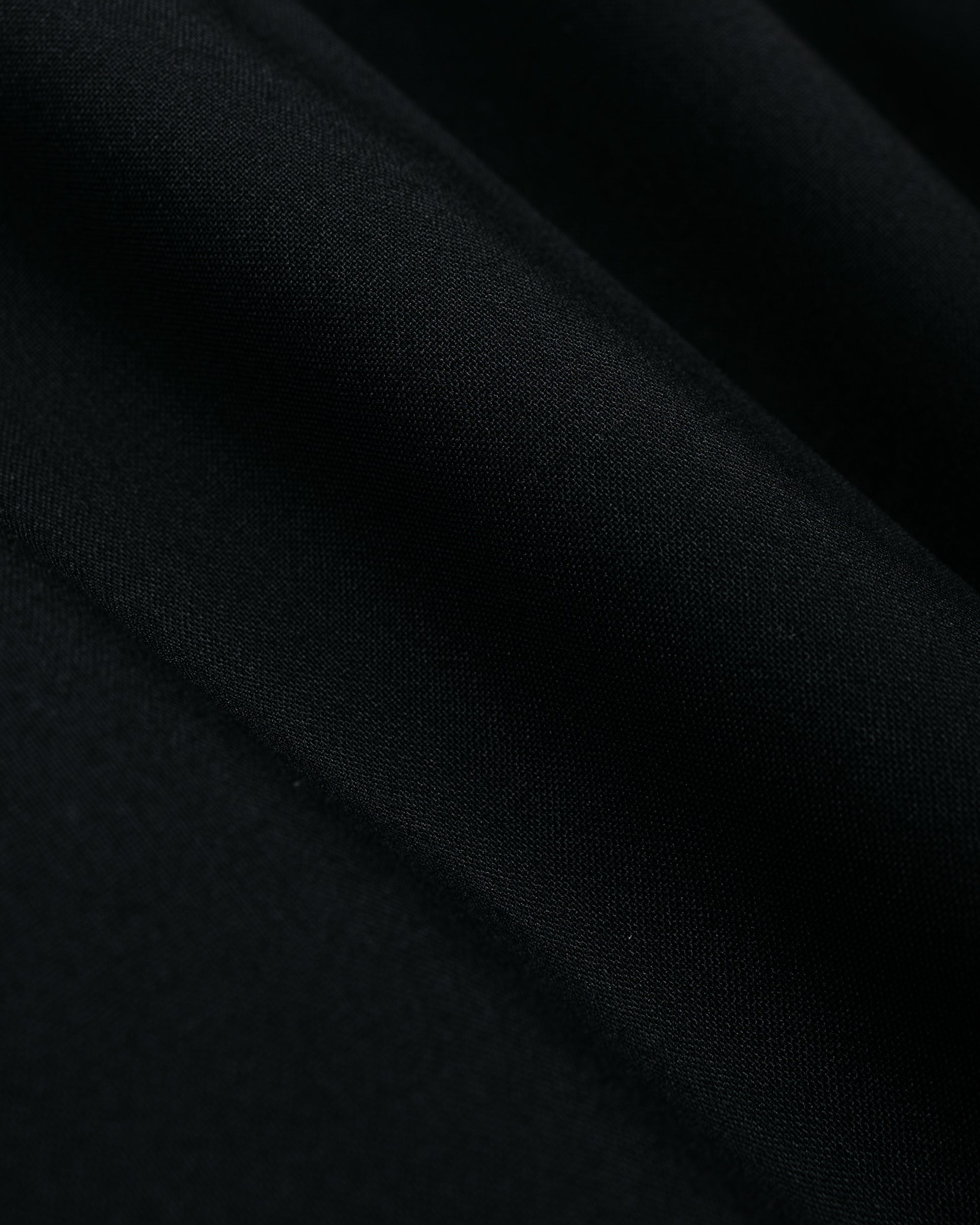 lost & found MARKAWARE MARKAWARE Flat Tapered Easy Trousers Organic Wool 2/80 Tropical Black