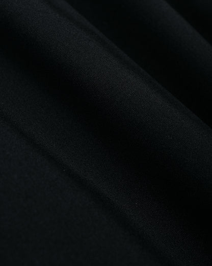 lost & found MARKAWARE MARKAWARE Flat Tapered Easy Trousers Organic Wool 2/80 Tropical Black