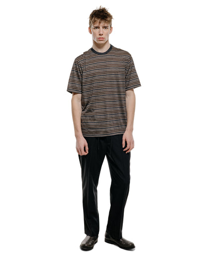 lost & found MARKAWARE MARKAWARE Flat Tapered Easy Trousers Organic Wool 2/80 Tropical Black