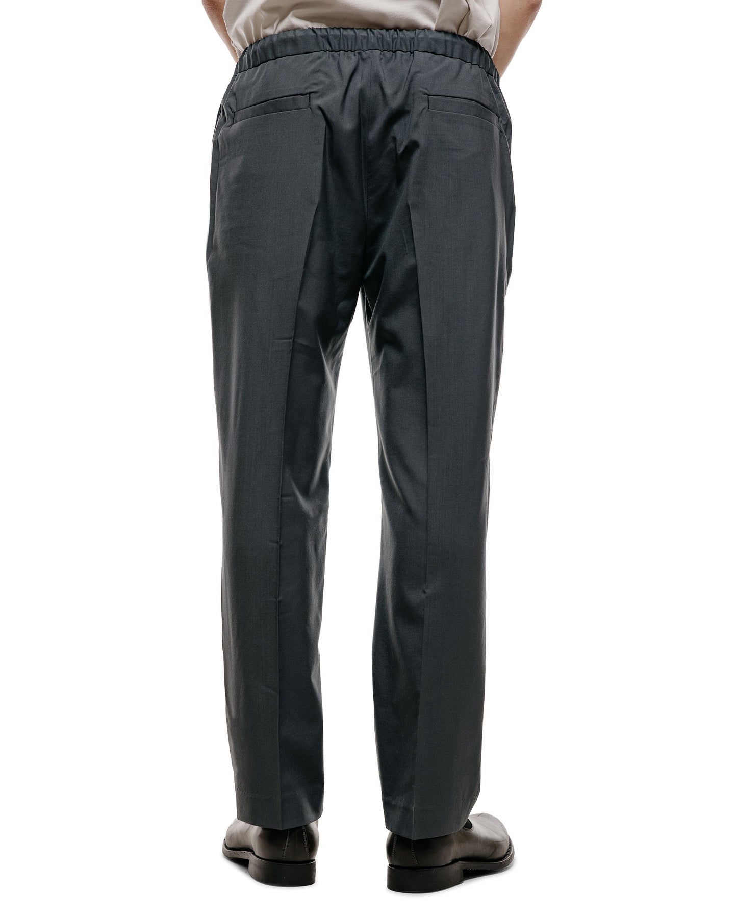 lost & found MARKAWARE MARKAWARE Flat Tapered Easy Trousers Organic Wool 2/80 Tropical Charcoal