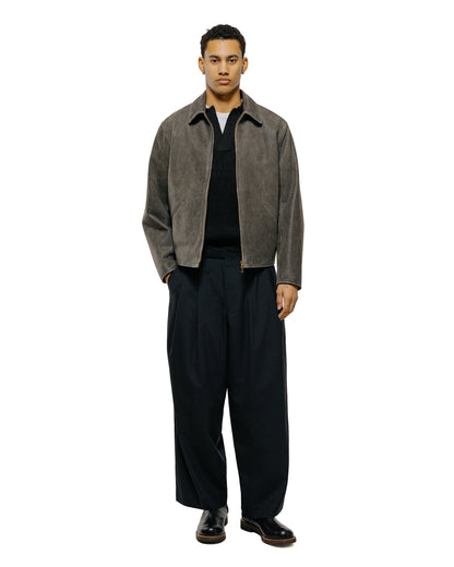 lost & found MARKAWARE MARKAWARE Organic Cotton Japanese Paper Silk Yarn Skipper Rib Jumper Black