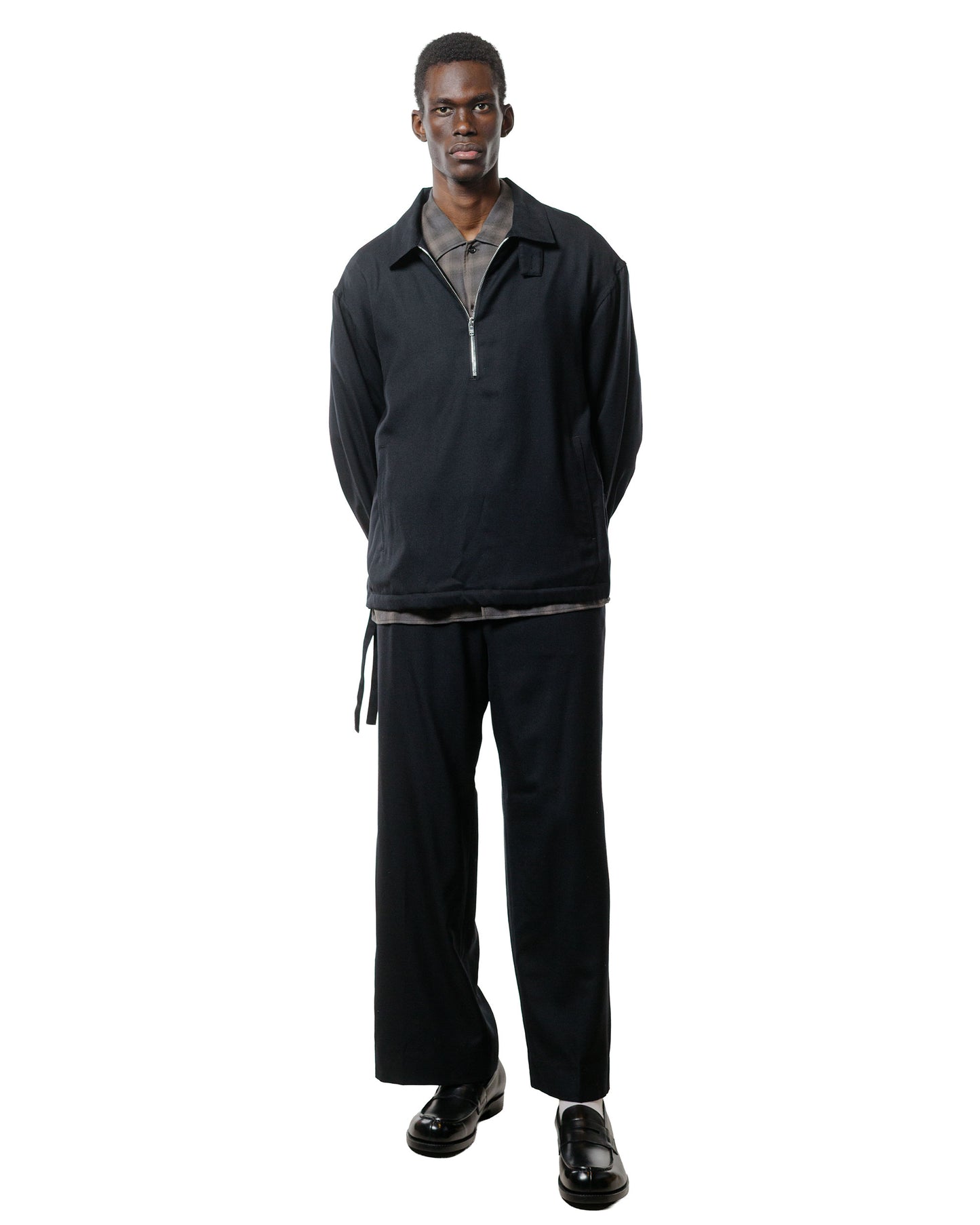 lost & found MARKAWARE MARKAWARE Pajamas Pants 2/80 Organic Wool Viyella Black