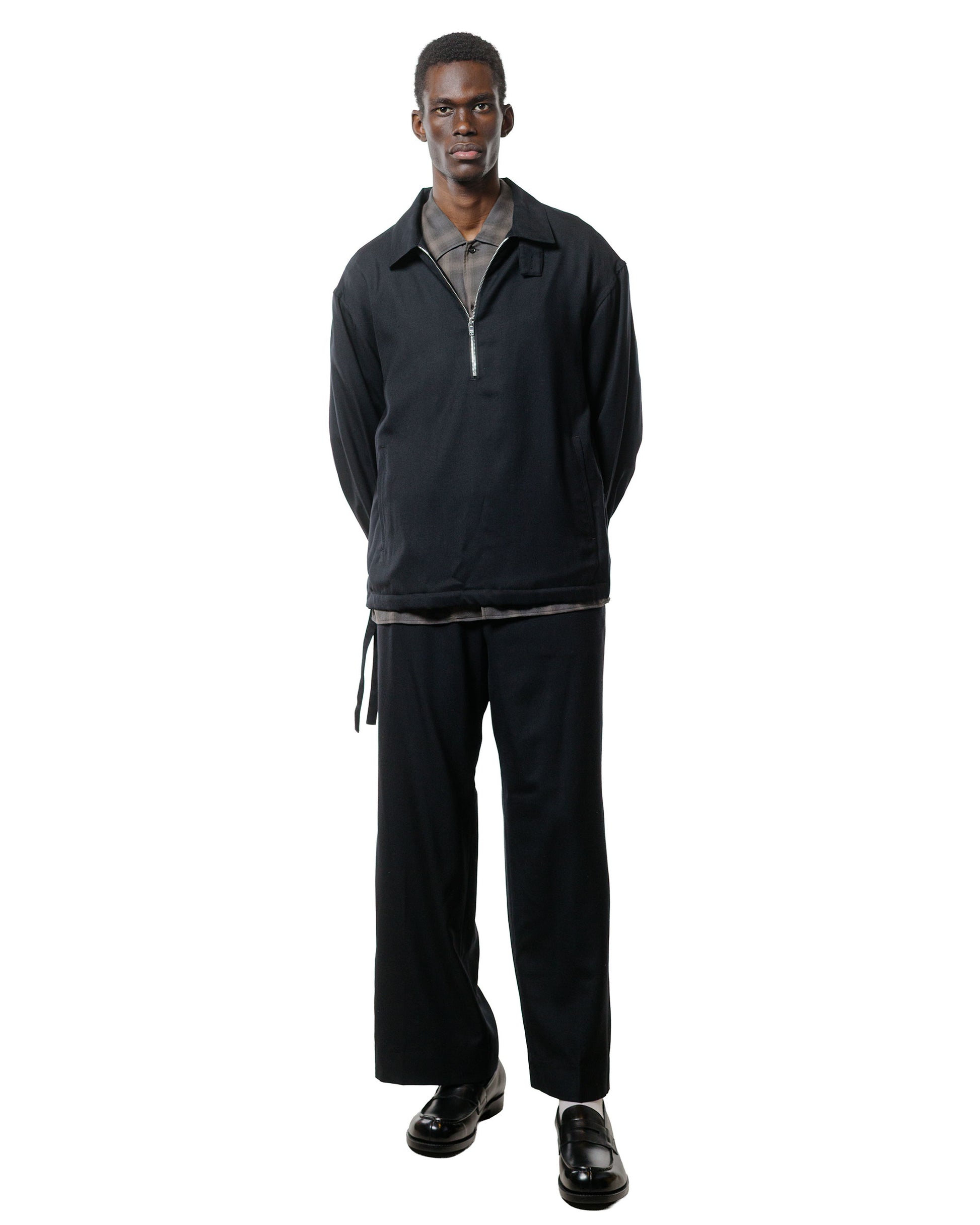lost & found MARKAWARE MARKAWARE Pajamas Pants 2/80 Organic Wool Viyella Black