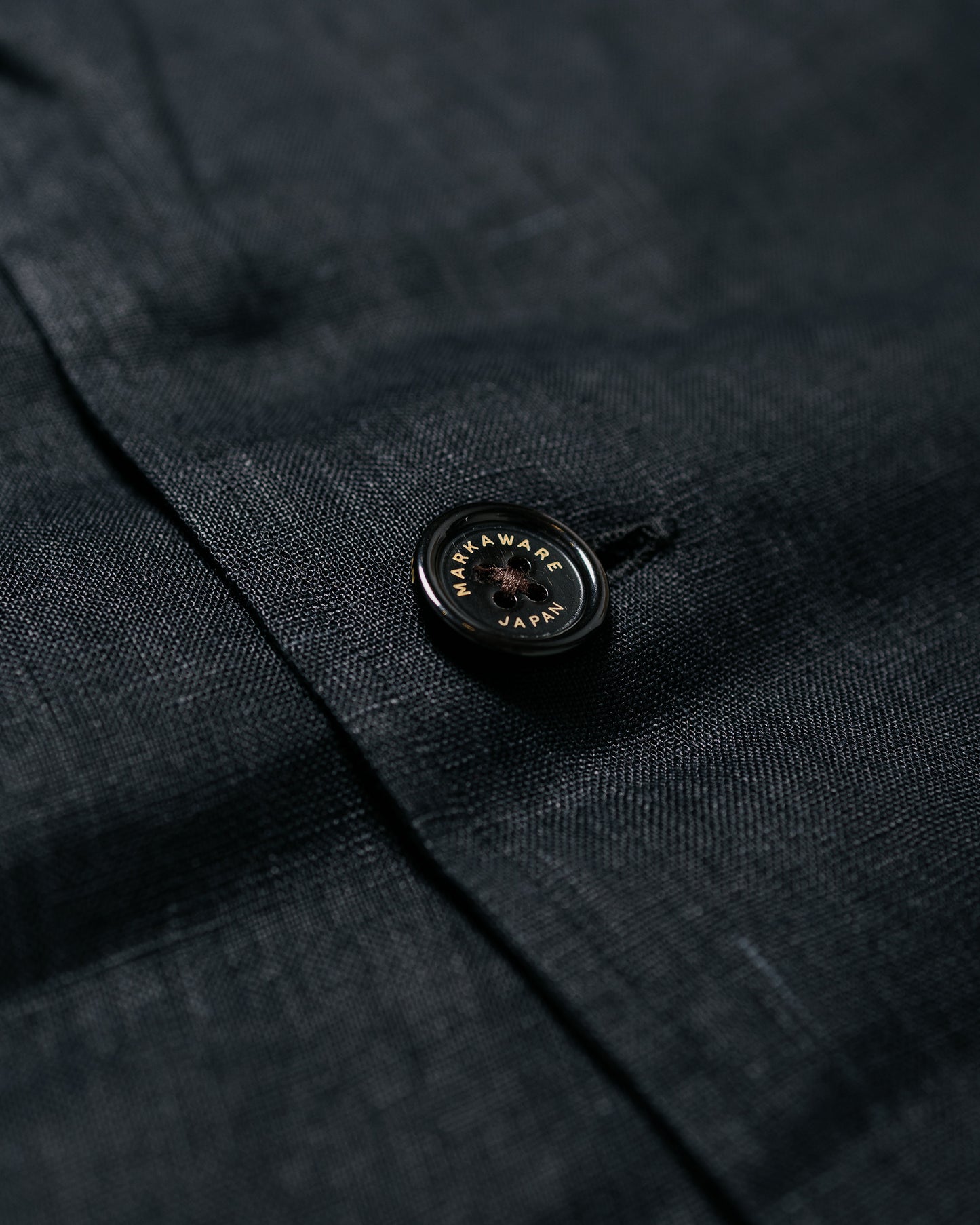 MARKAWARE Shirt Jacket Hemp Shirting Black