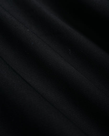 lost & found MARKAWARE MARKAWARE Triple Pleated Easy Trousers Organic Cotton Voile Yarn Twill Black