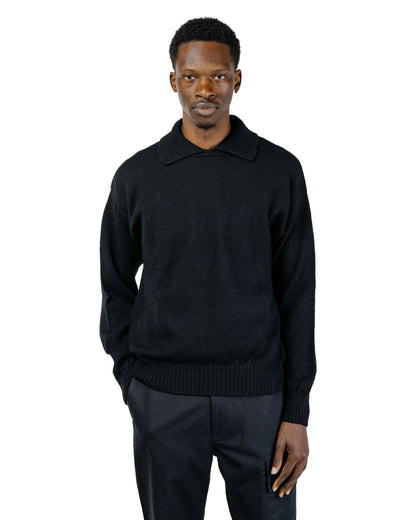 MHL Chunky Collared Sweater Virgin Wool Black