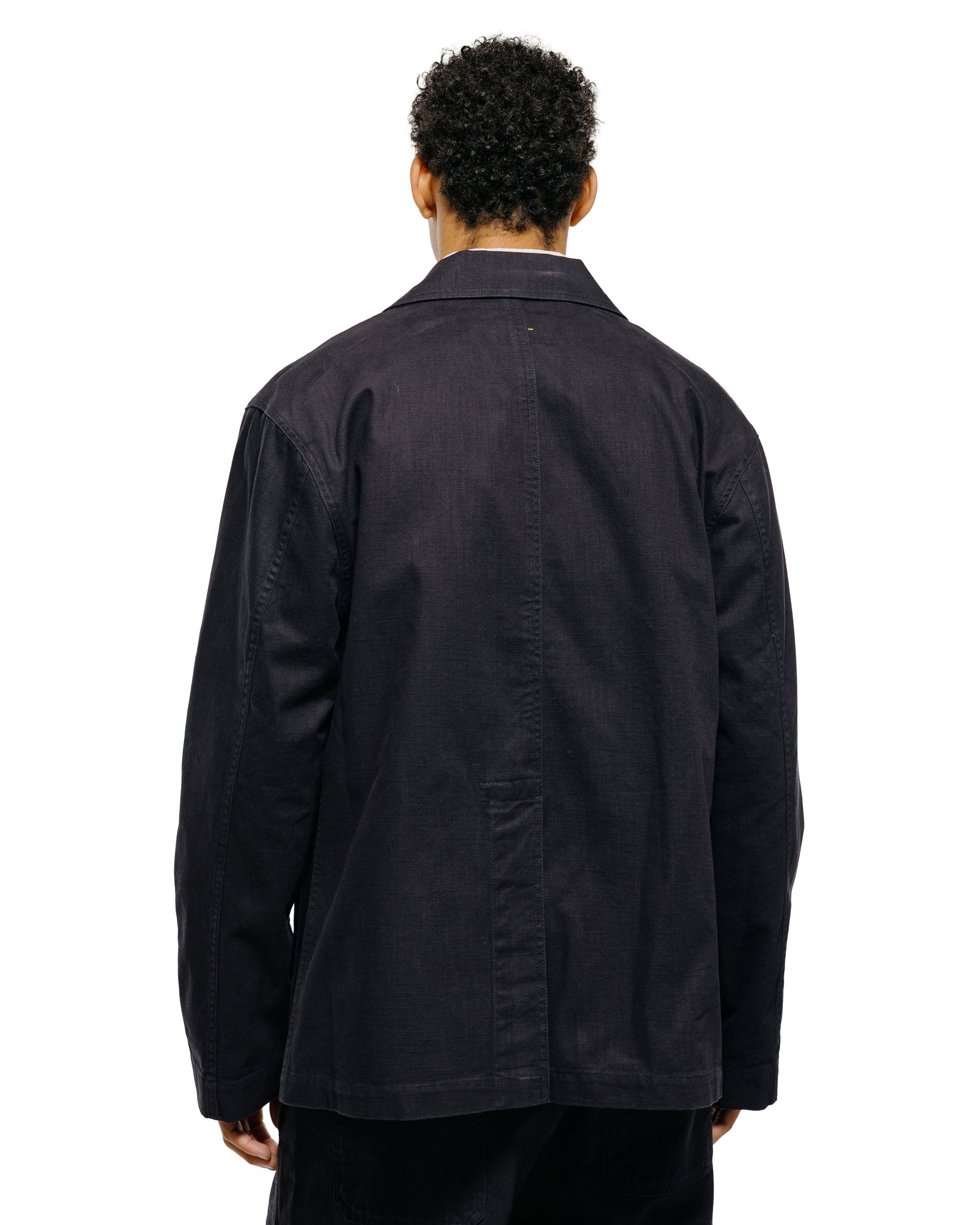 lost & found Margaret Howell MHL Flap Pocket Blazer Indigo Twill Indigo