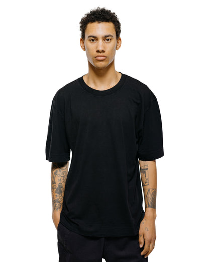lost & found Margaret Howell MHL Simple T-Shirt Organic Cotton Linen Jersey Black