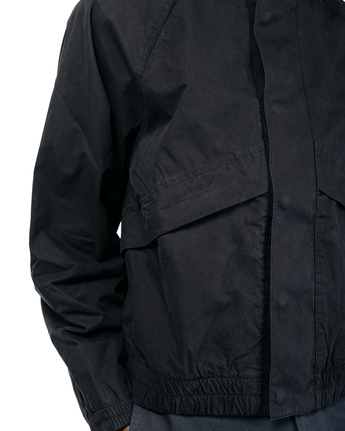 MHL Track Jacket Crisp Cotton Poplin Black