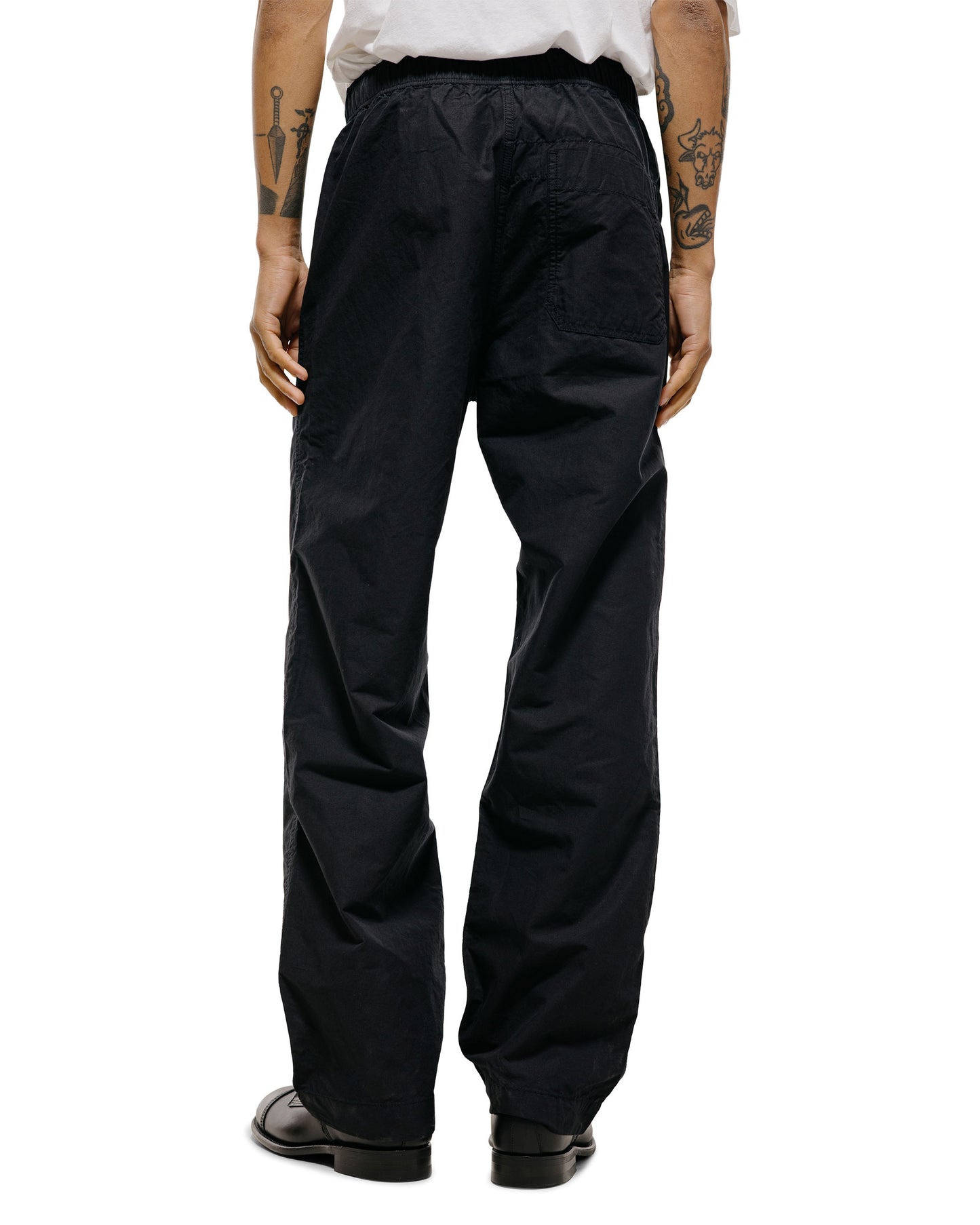 lost & found Margaret Howell MHL Wide Leg Jogger Dry Cotton Linen Black