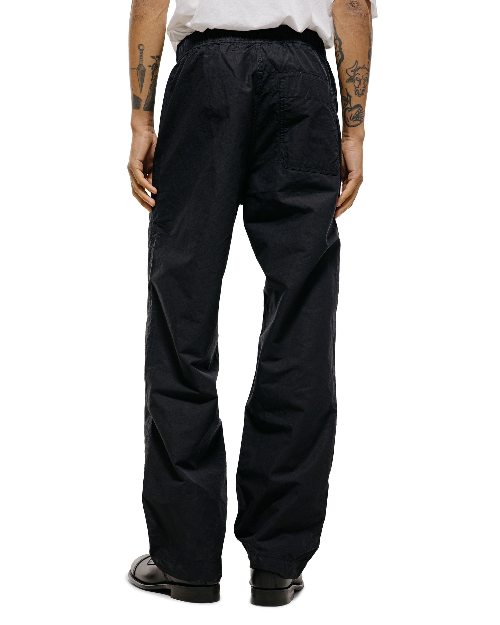 lost & found Margaret Howell MHL Wide Leg Jogger Dry Cotton Linen Black