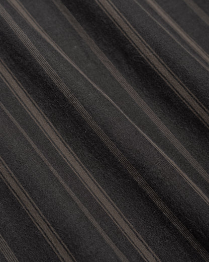 lost & found Margaret Howell MHL Basic Shirt Bold Stripe Cotton Off Black/Khaki