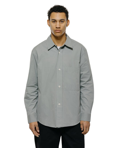 lost & found Margaret Howell MHL Basic Shirt Compact Cotton Poplin Fog
