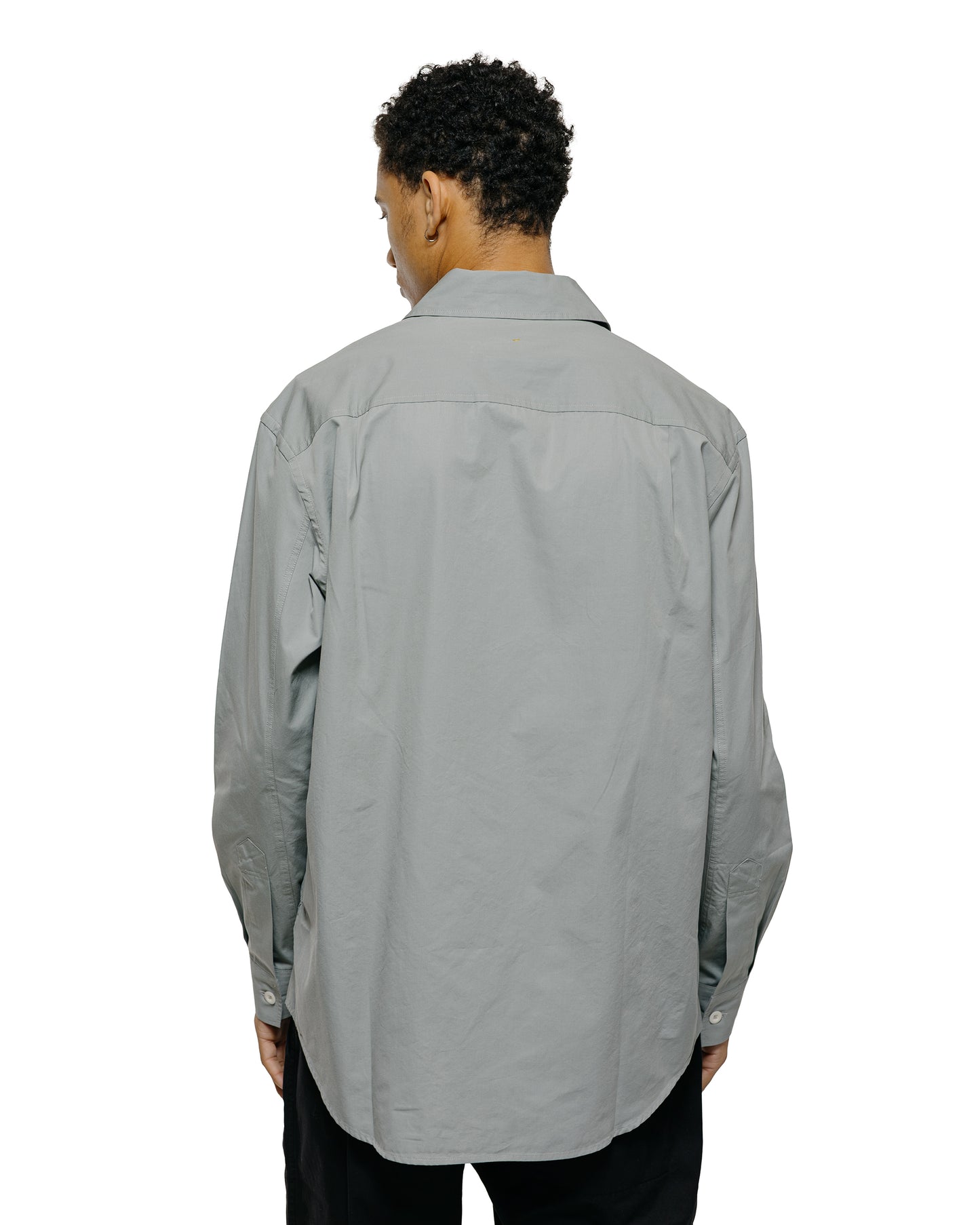 lost & found Margaret Howell MHL Basic Shirt Compact Cotton Poplin Fog