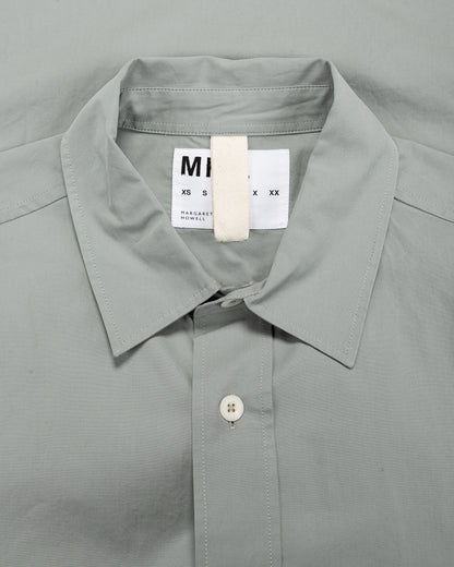lost & found Margaret Howell MHL Basic Shirt Compact Cotton Poplin Fog