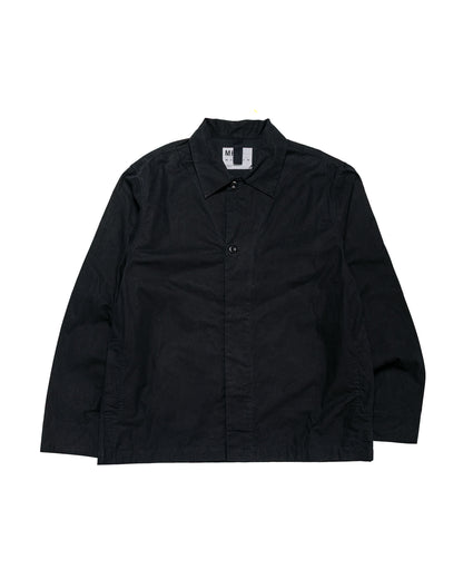 MHL Boxy Overshirt Crisp Cotton Poplin Black