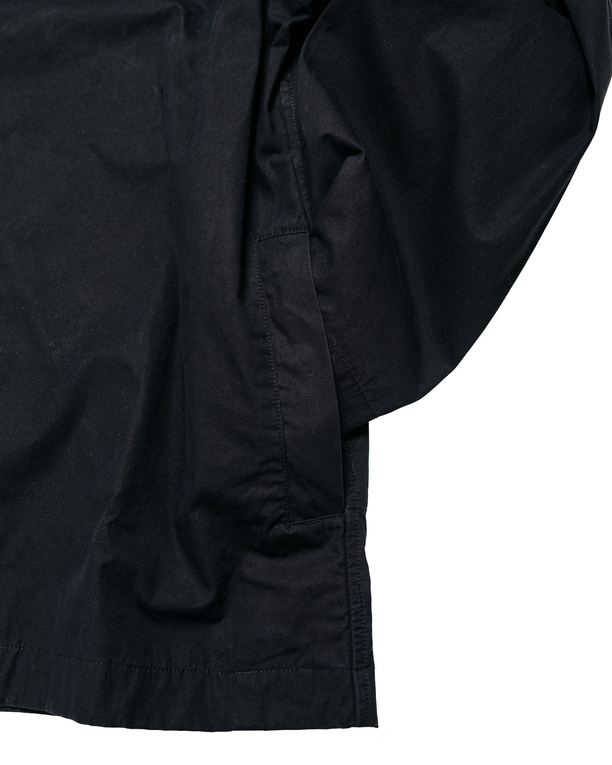 MHL Boxy Overshirt Crisp Cotton Poplin Black