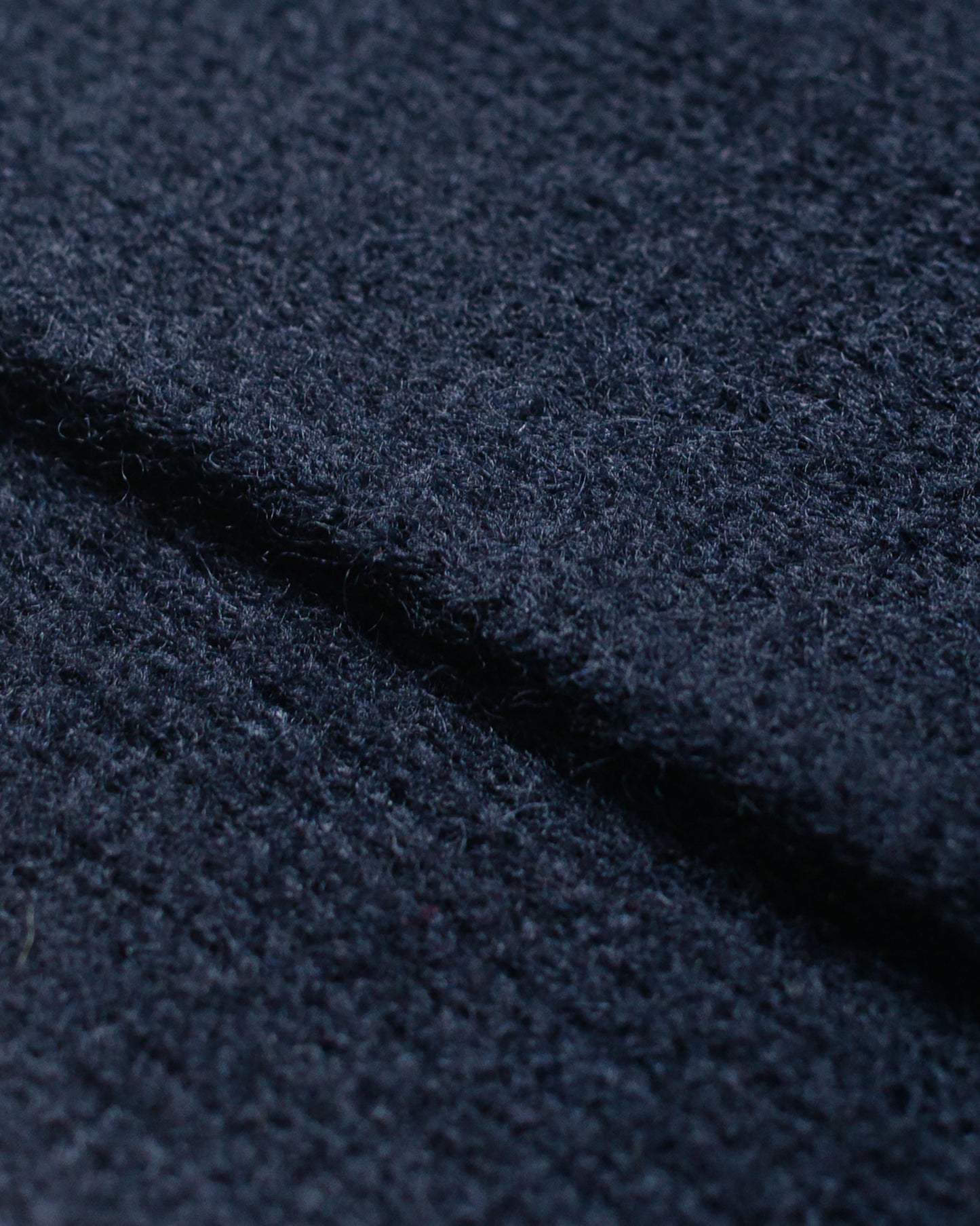 lost & found Margaret Howell MHL Brushed Scarf Soft Shetland Wool Dark Navy