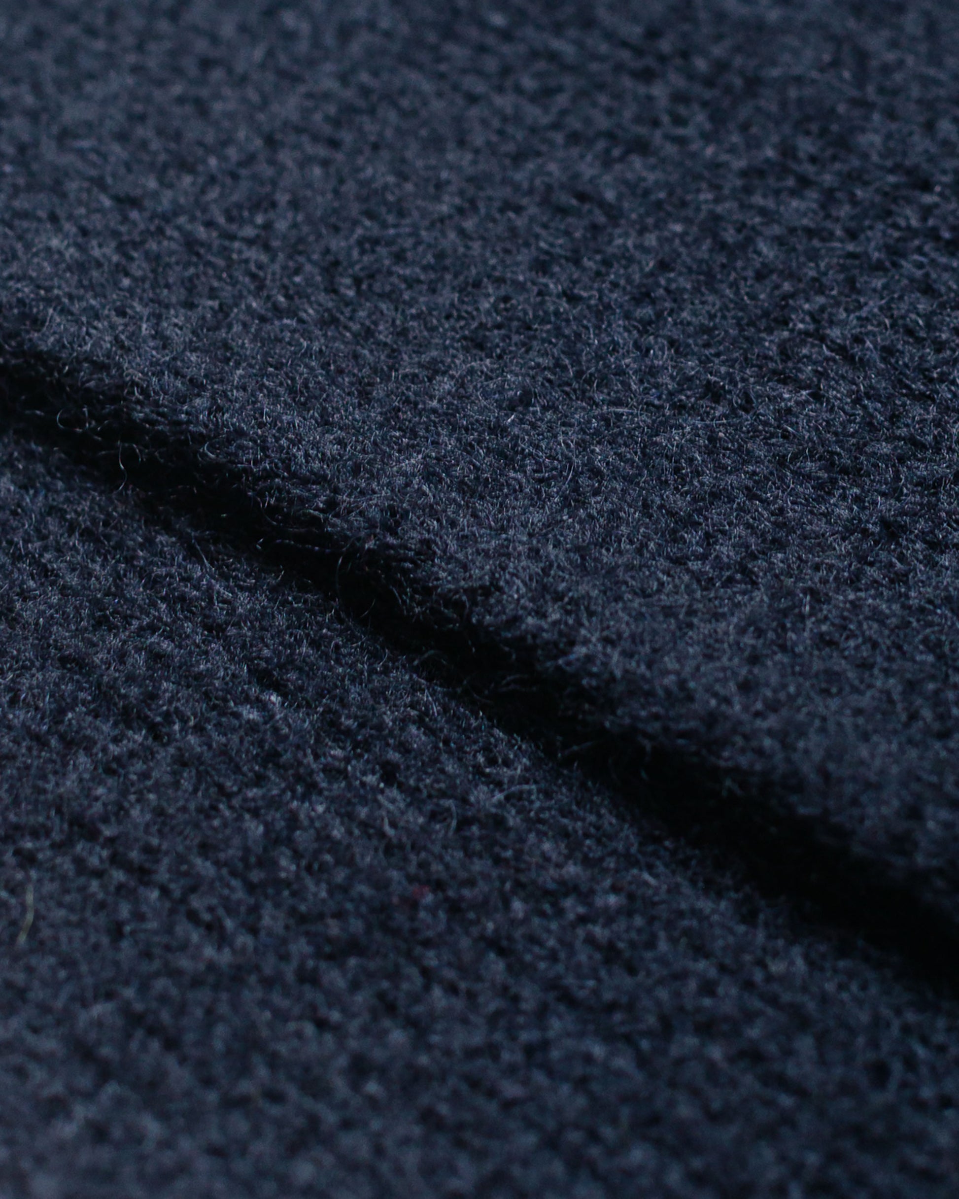 lost & found Margaret Howell MHL Brushed Scarf Soft Shetland Wool Dark Navy