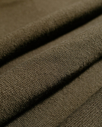lost & found Margaret Howell MHL Button Hoodie Open End Jersey Seaweed