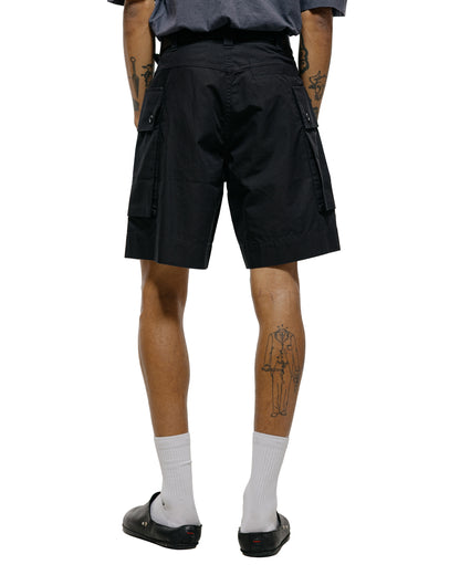 lost & found Margaret Howell MHL Cargo Pocket Shorts Cotton Nylon Poplin Black