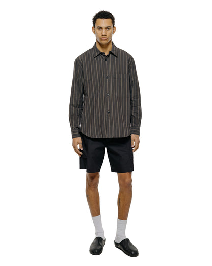 lost & found Margaret Howell MHL Cargo Pocket Shorts Cotton Nylon Poplin Black