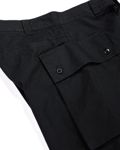 lost & found Margaret Howell MHL Cargo Pocket Shorts Cotton Nylon Poplin Black