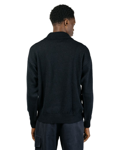 MHL Chunky Collared Sweater Virgin Wool Black