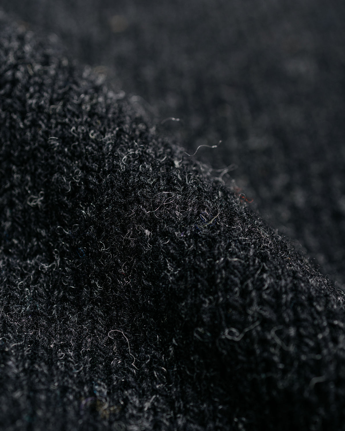 MHL Chunky Seamless Crew Neck Rustic Wool Pewter