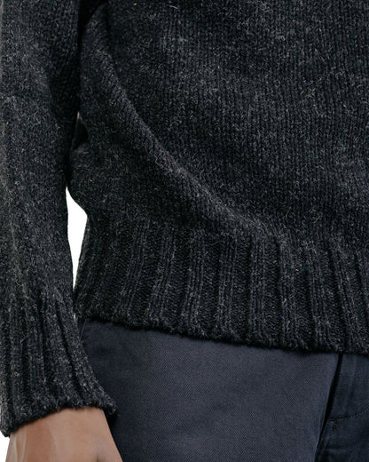MHL Chunky Seamless Crew Neck Rustic Wool Pewter