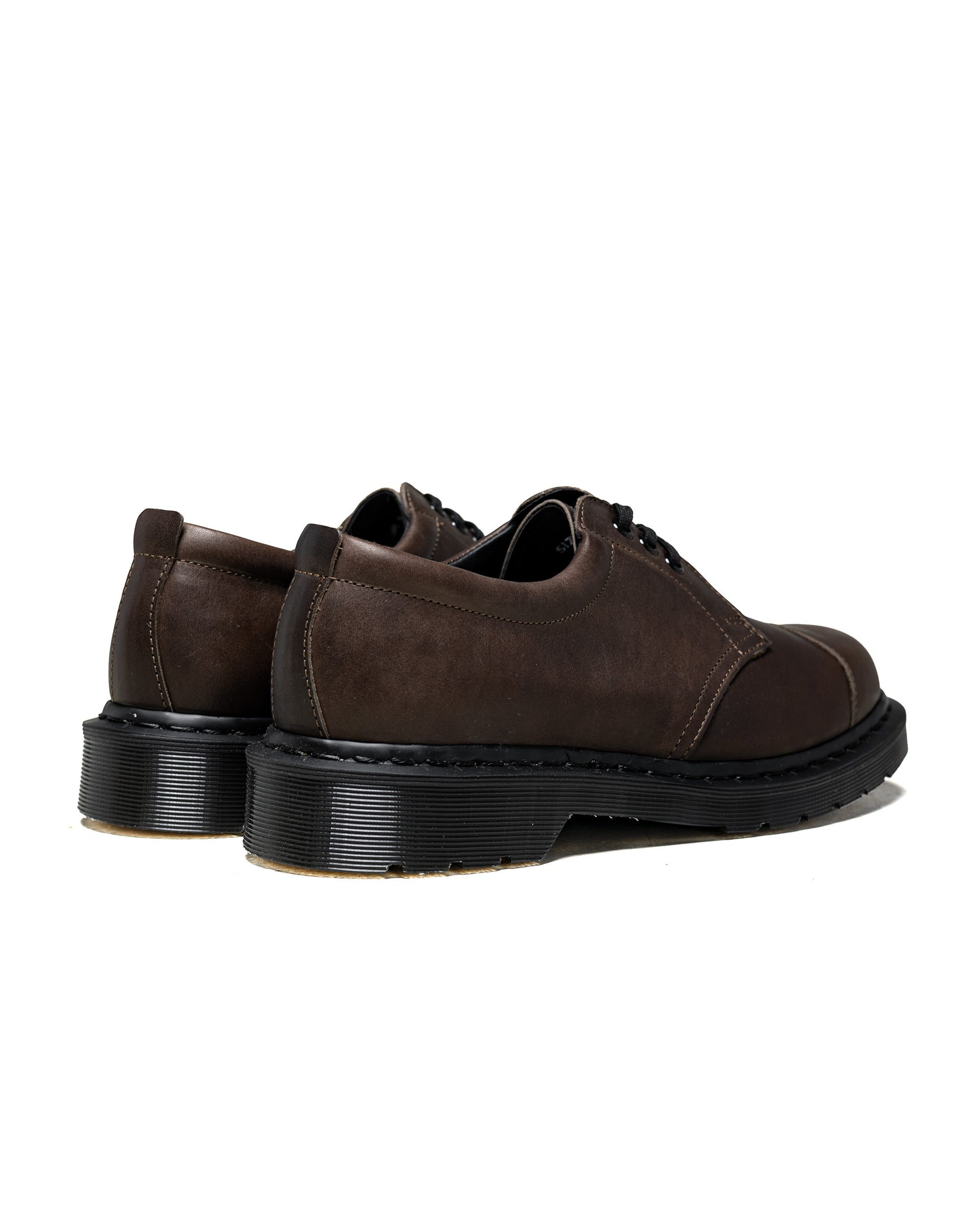 lost & found Margaret Howell MHL Dr. Martens 1461 Oxford Dark Brown Grained Oiled